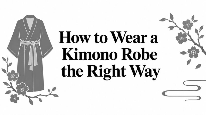 How to Wear a Kimono Robe the Right Way