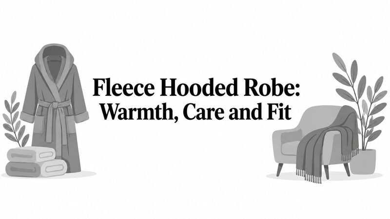 Fleece Hooded Robe: Warmth, Care and Fit