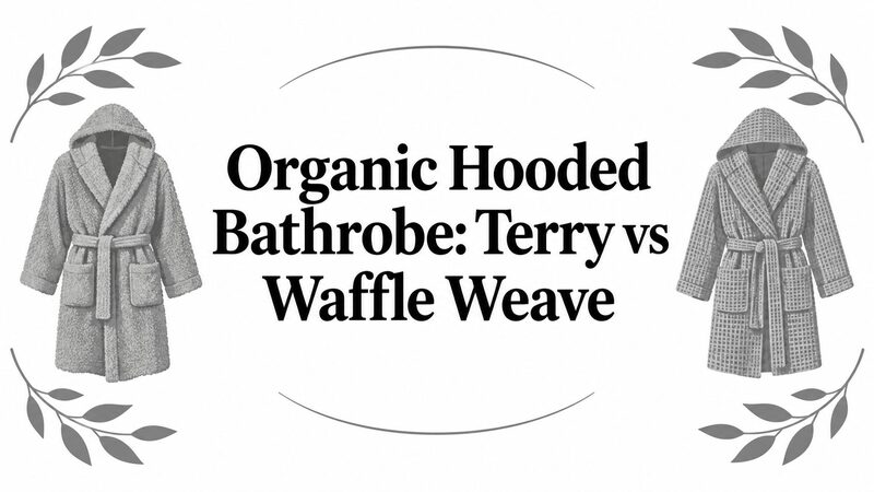 Organic Hooded Bathrobe: Terry vs Waffle Weave